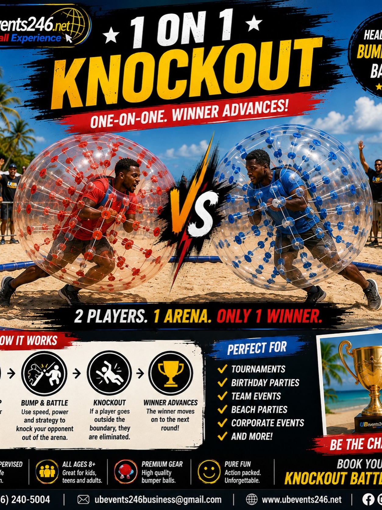 Bumper Ball Experience – Packages from $150 at Stanley Centre, Haggatt Hall