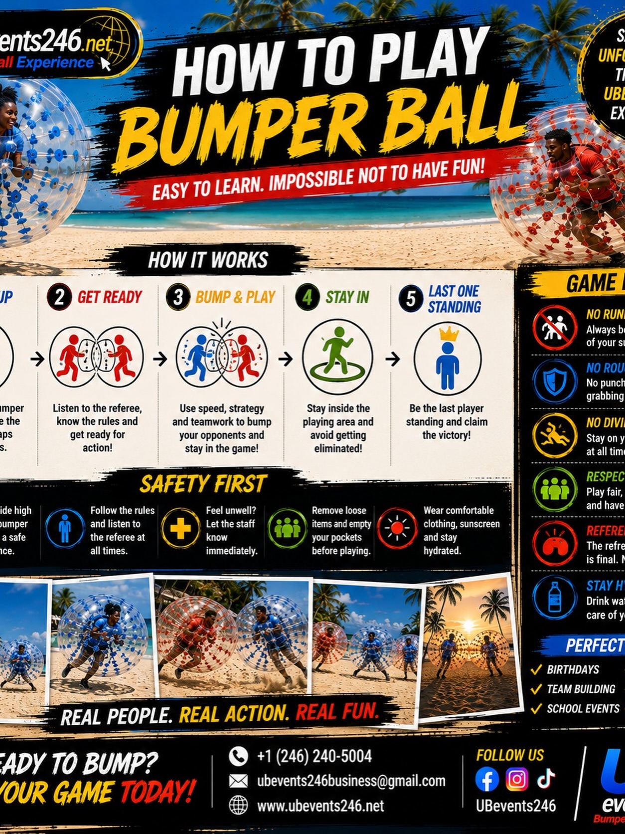 Bumper Ball Experience – Packages from $150 at Stanley Centre, Haggatt Hall