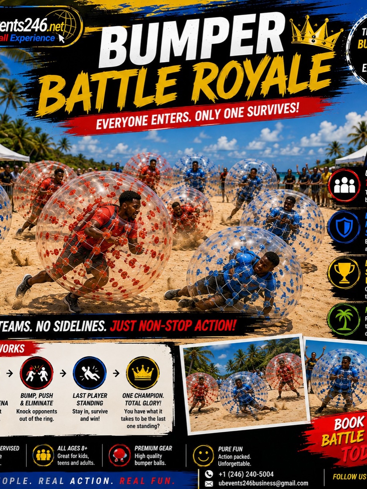 Bumper Ball Experience – Packages from $150 at Stanley Centre, Haggatt Hall