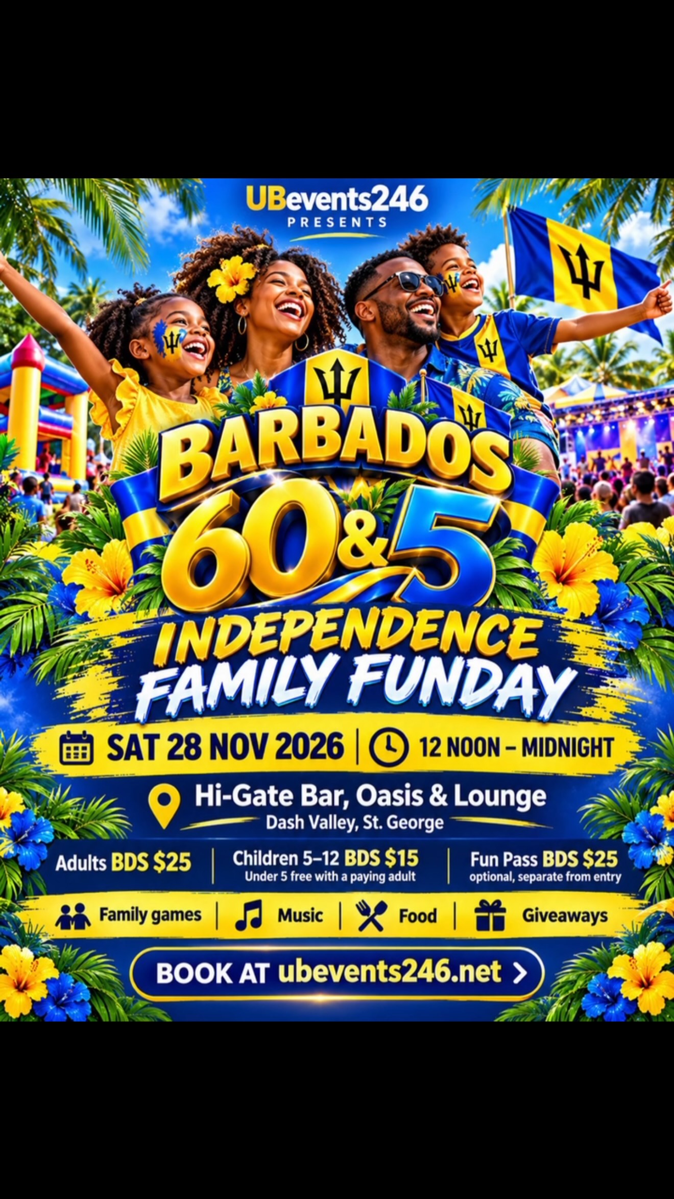 Barbados 60&5 Independence Family Funday at Hi-Gate Bar