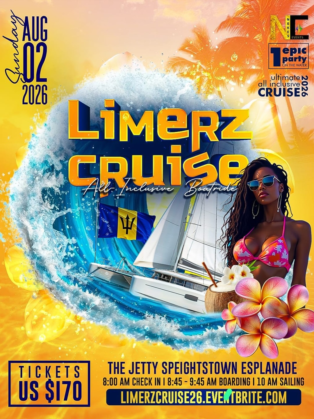 Limerz Cruise 2026 – All-Inclusive Crop Over Boat Ride