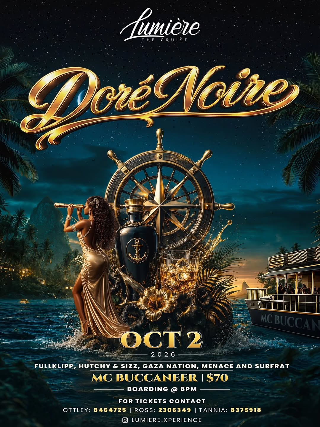 Doré Noire – Lumière The Cruise | Oct 2, 2026