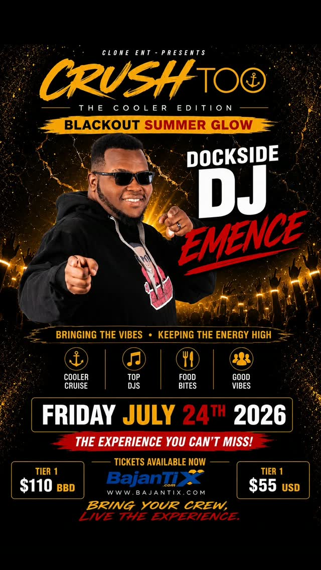 Crush Too – The Cooler Edition: Blackout Summer Glow Boat Cruise (July 24, 2026)