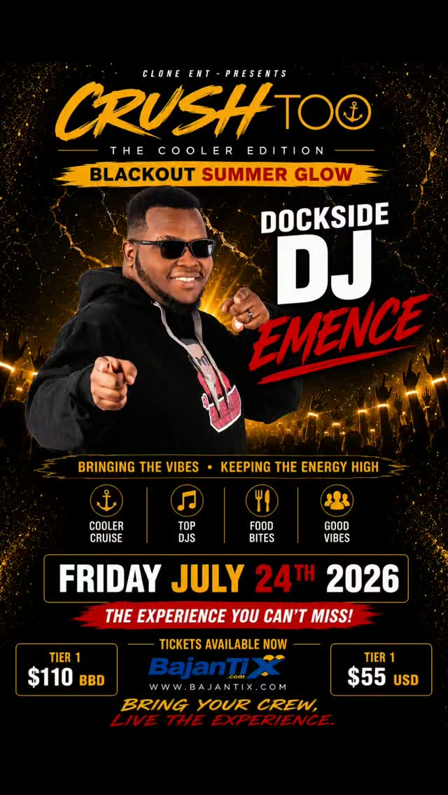 Crush Too – The Cooler Edition: Blackout Summer Glow Boat Cruise ft. DJ Emence