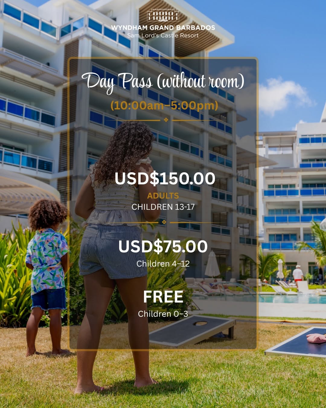 Wyndham Grand Barbados Summer 2026 Day Passes – From US$60