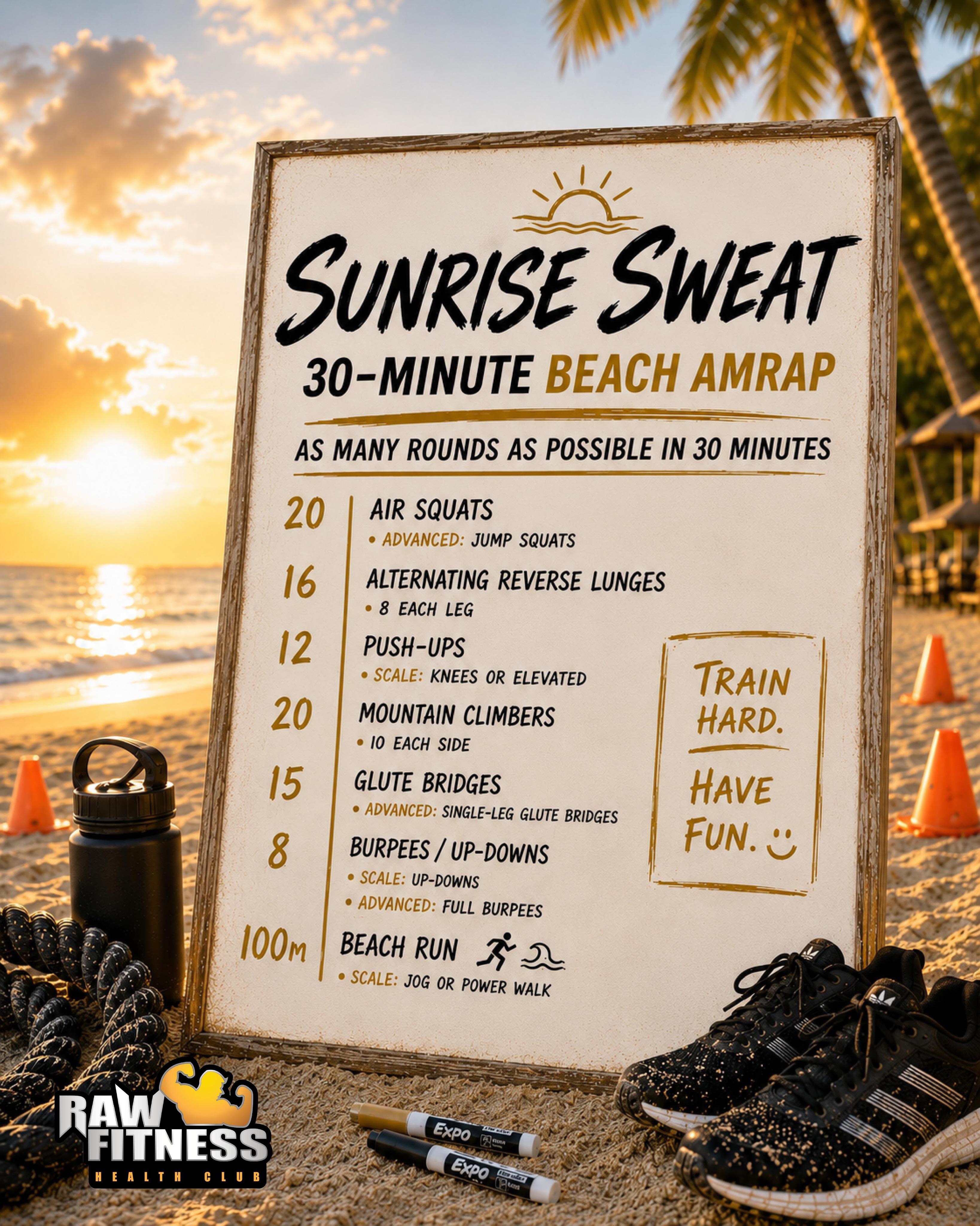 Sunrise Sweat: Beach AMRAP at Brandon's Beach – Oct 17