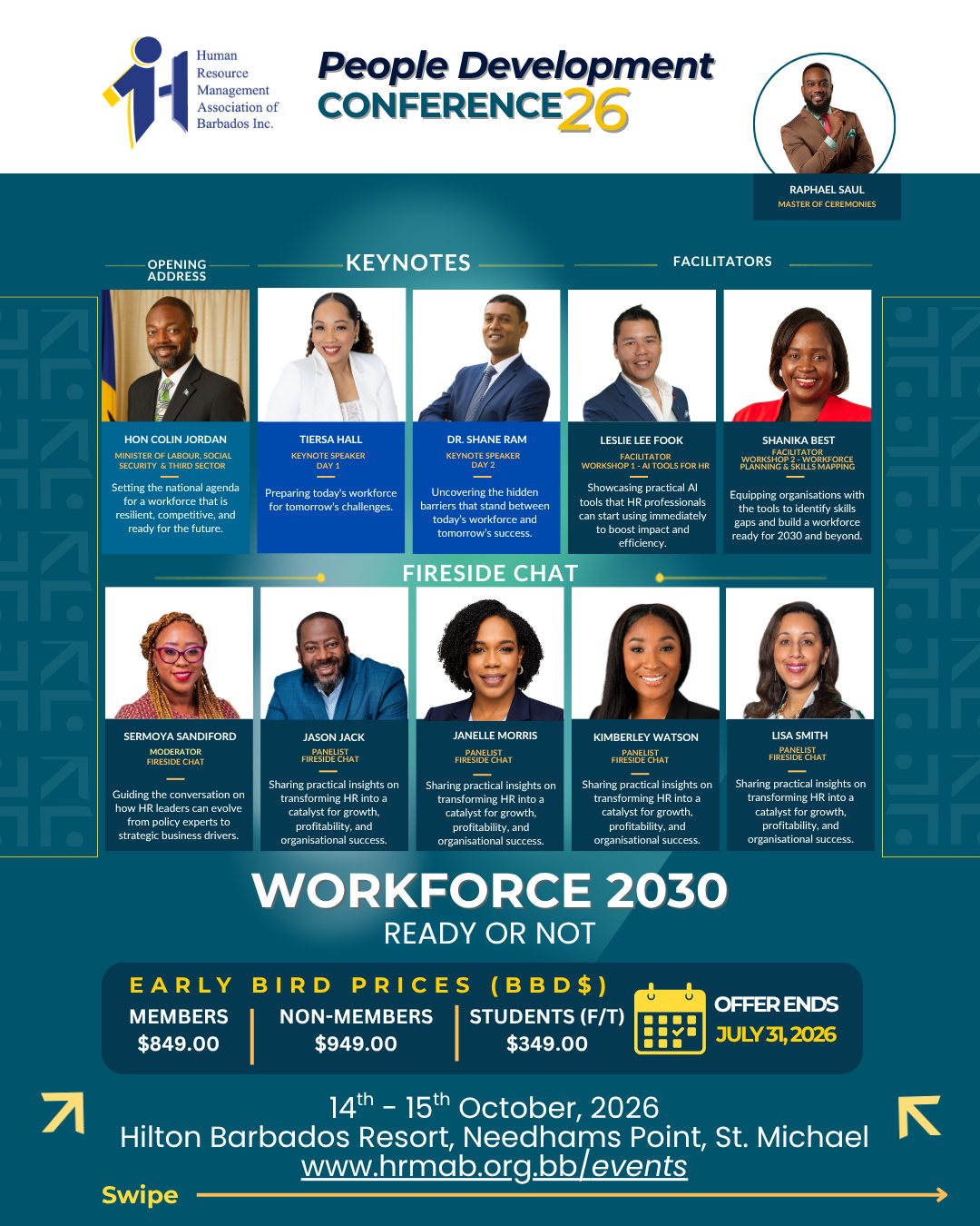 HRMAB People Development Conference 26 – Early Bird Tickets: Workforce 2030 Ready or Not