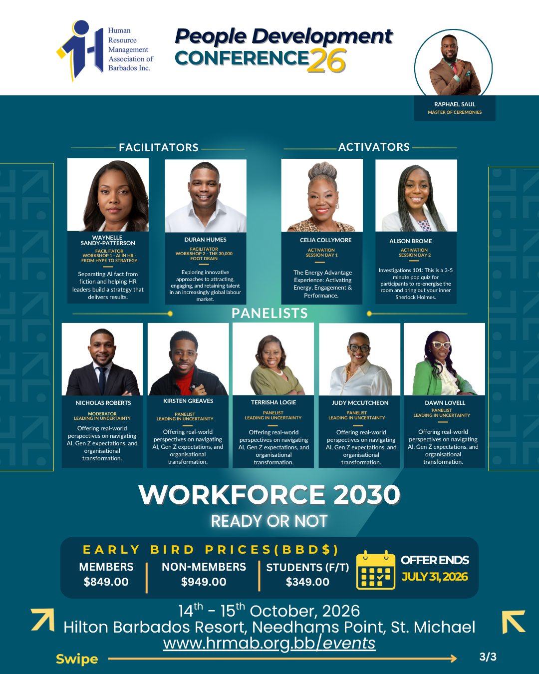 HRMAB People Development Conference 26 – Early Bird Tickets: Workforce 2030 Ready or Not
