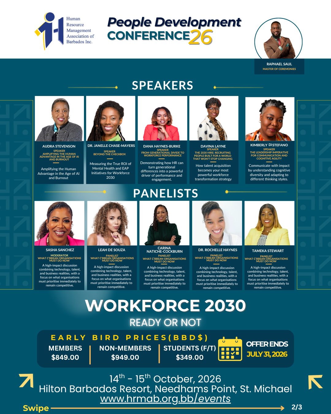 HRMAB People Development Conference 26 – Early Bird Tickets: Workforce 2030 Ready or Not