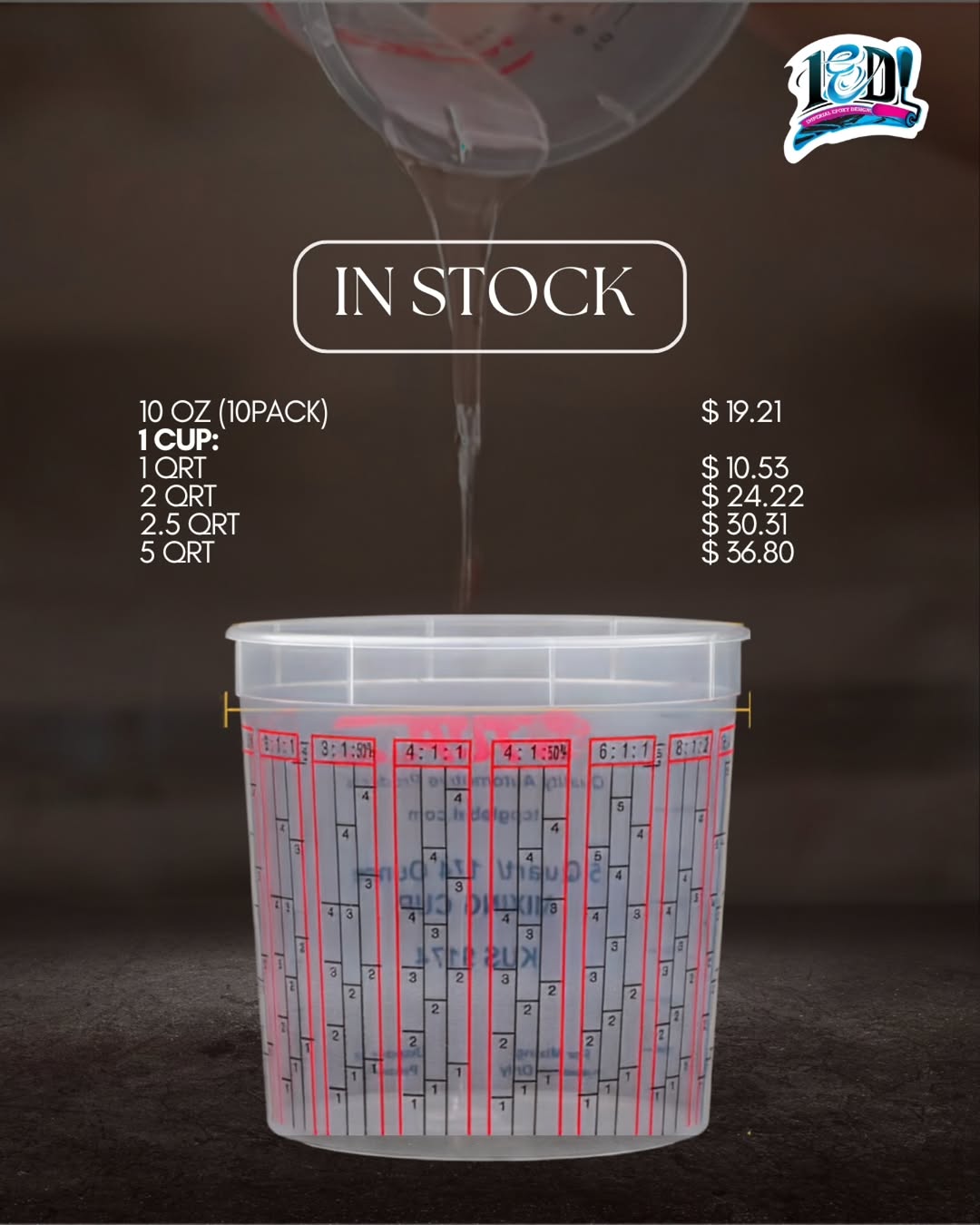 Premium Epoxy Mix & Measure Containers In Stock – Trade Professionals