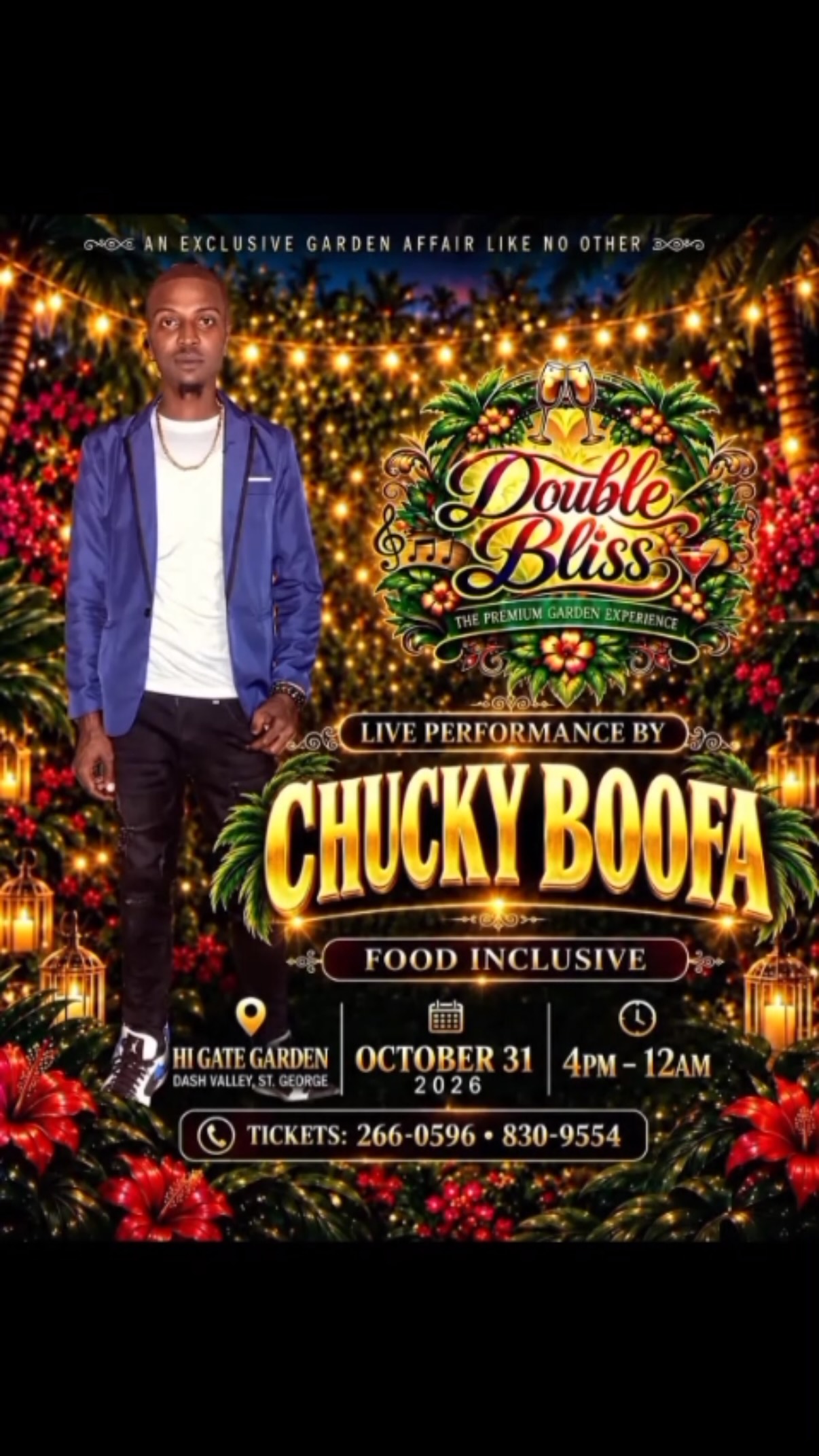 Double Bliss – The Premium Garden Experience ft. Chucky Boofa | Oct 31, 2026