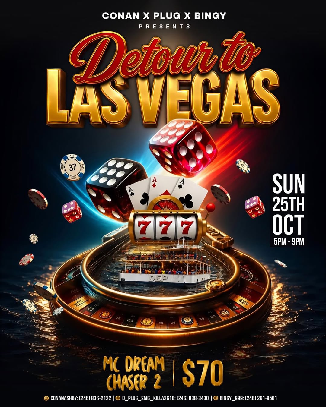Detour to Las Vegas – Boat Cruise Party on MC Dream Chaser 2