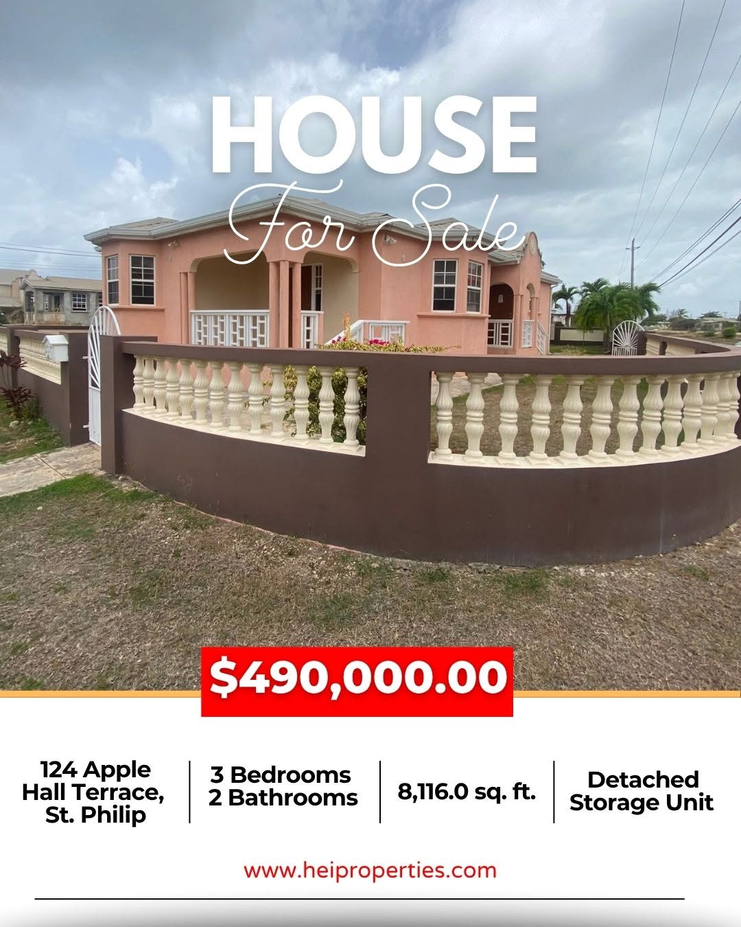 House For Sale – 124 Apple Hall Terrace, St. Philip | $490,000