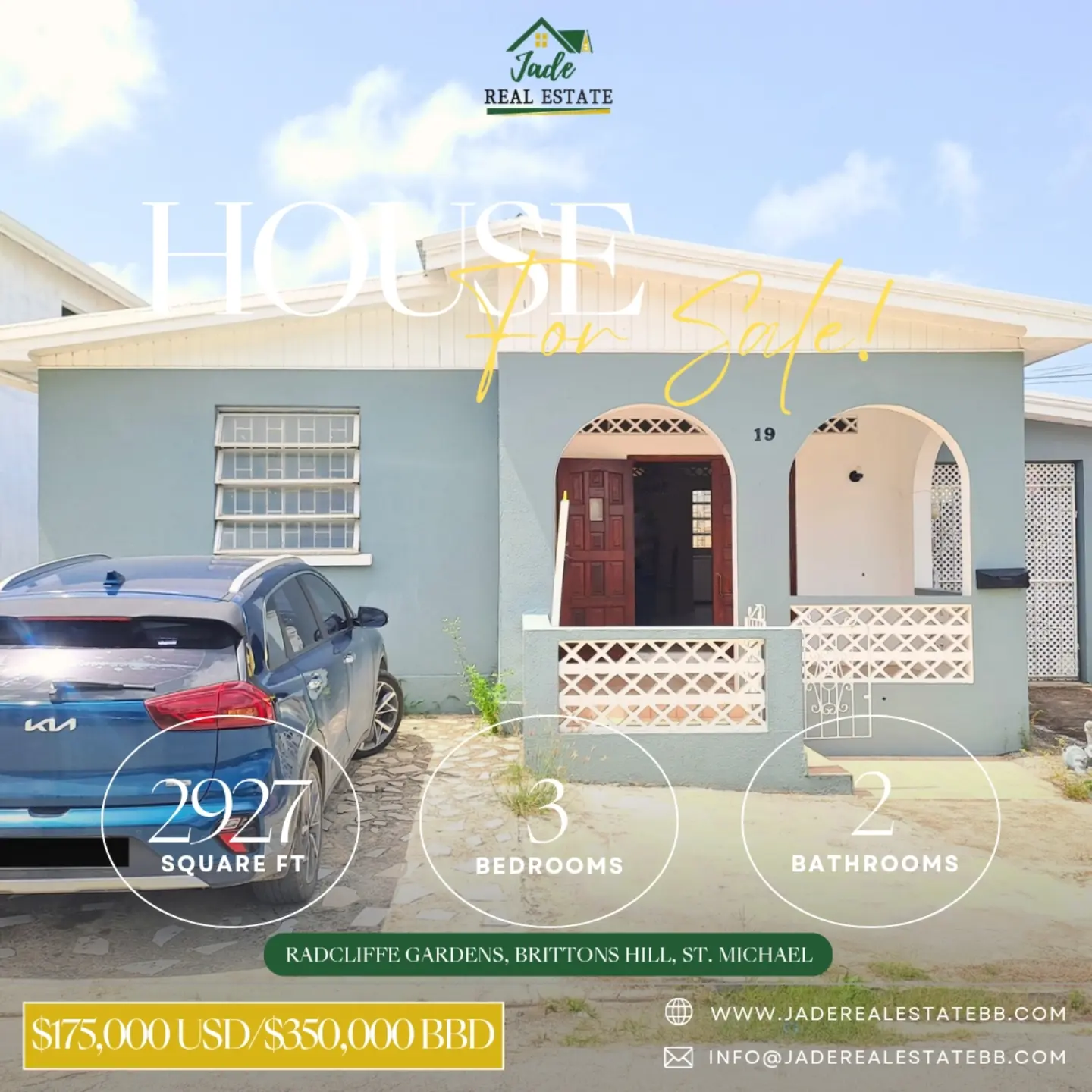 House for Sale – Radcliffe Gardens, Brittons Hill, St. Michael | $175,000 USD / $350,000 BBD