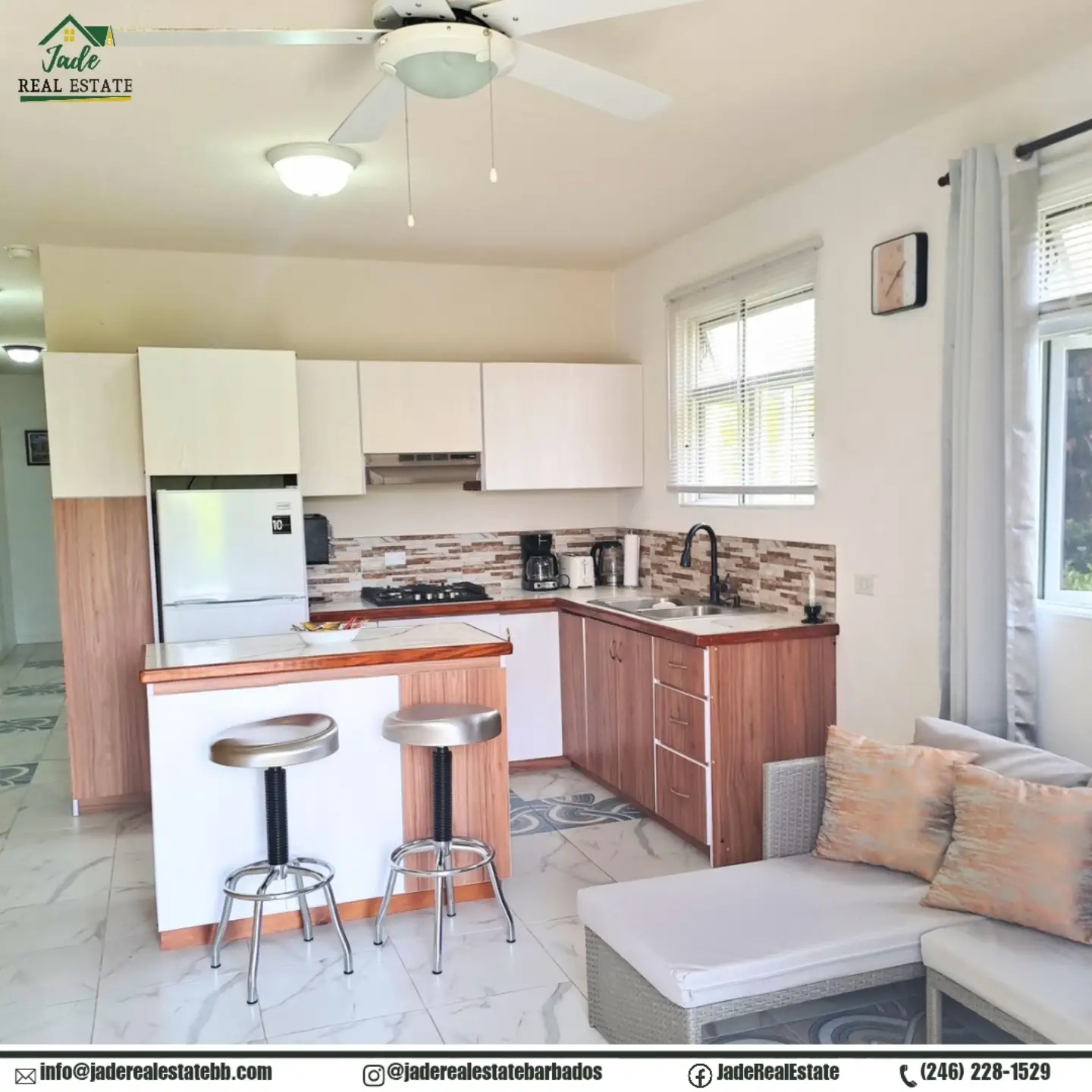 Furnished 1-Bed Apartment for Rent in St. George – $1,800 BBD/Month