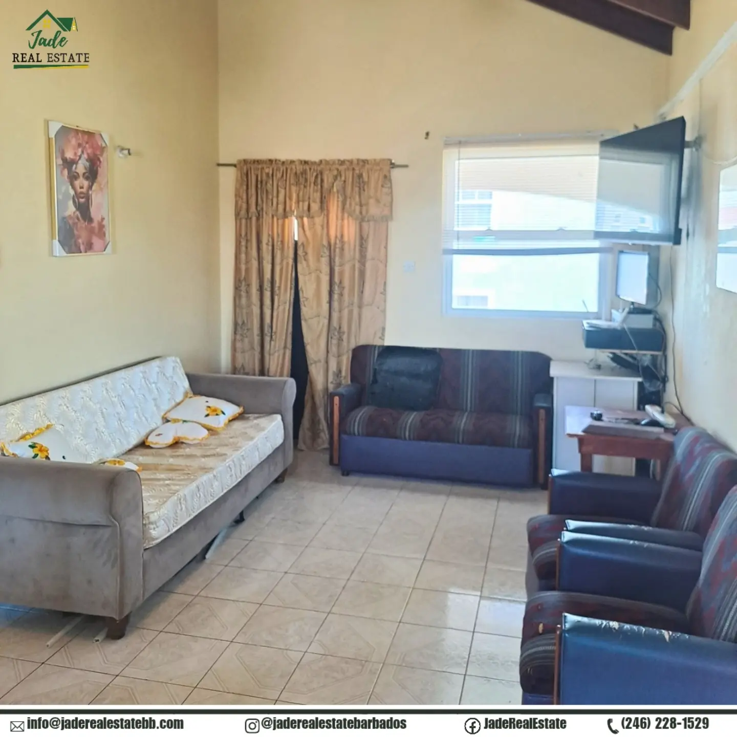 2-Bedroom Furnished Apartment for Rent – Clermont, Warrens, St. Michael | $2,500 BBD/Month