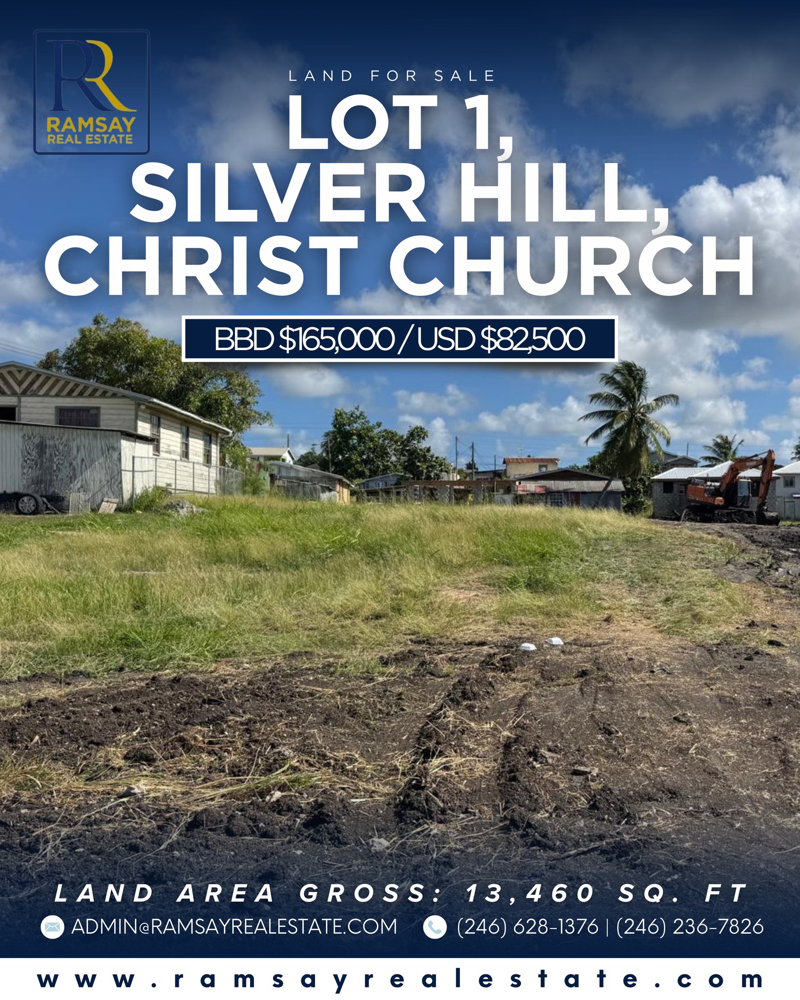Land for Sale – Lot 1, Silver Hill, Christ Church | BBD $165,000
