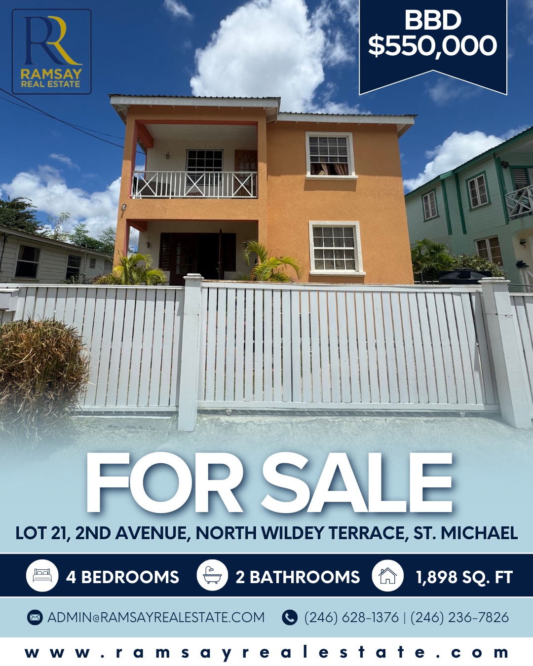 For Sale: 4-Bedroom Home in North Wildey Terrace, St. Michael – BBD $550,000