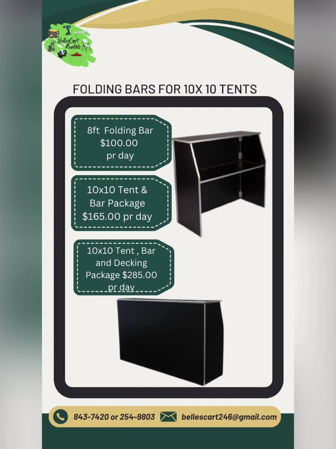 BellesCart Tent Rentals – Event Rental Packages & Special Prices