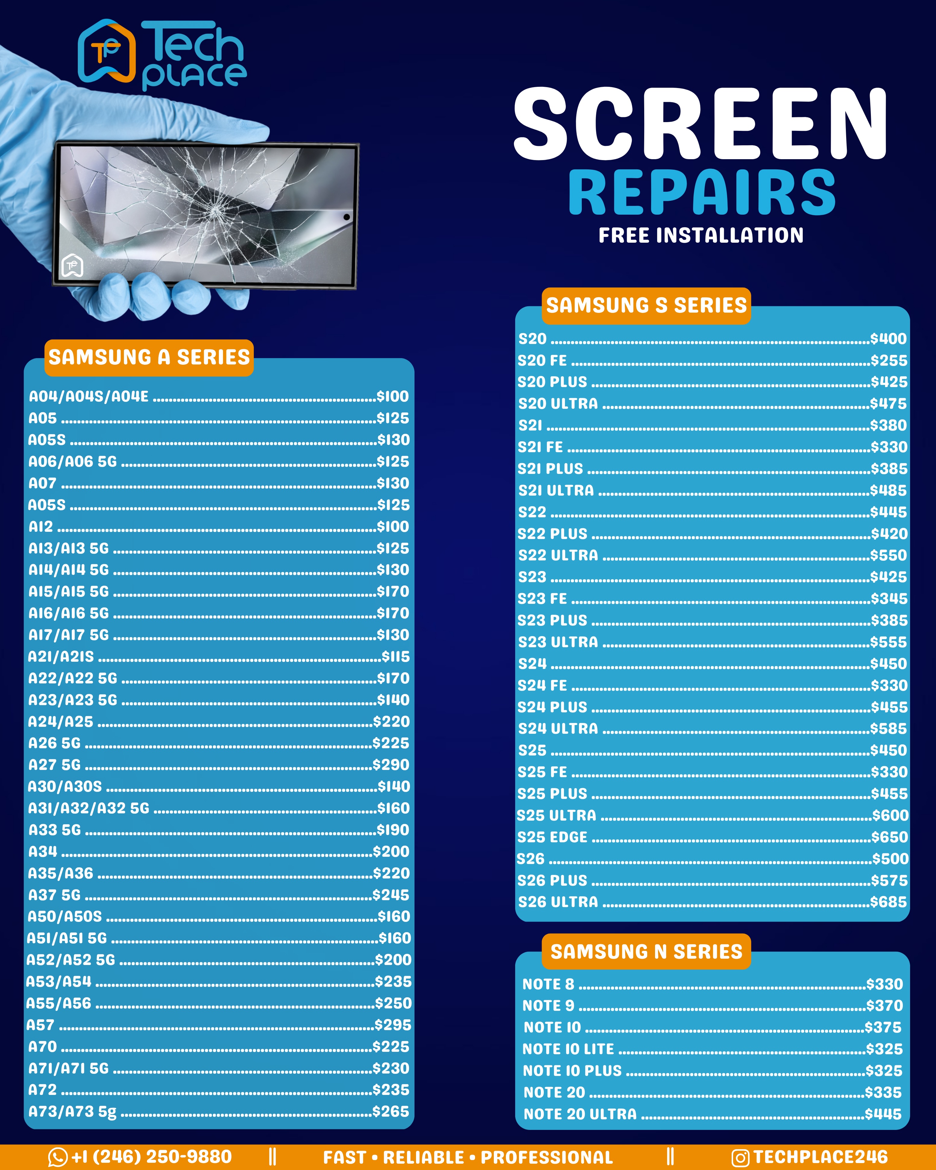 Lower Phone Repair Prices + Free Installation & Free House Calls