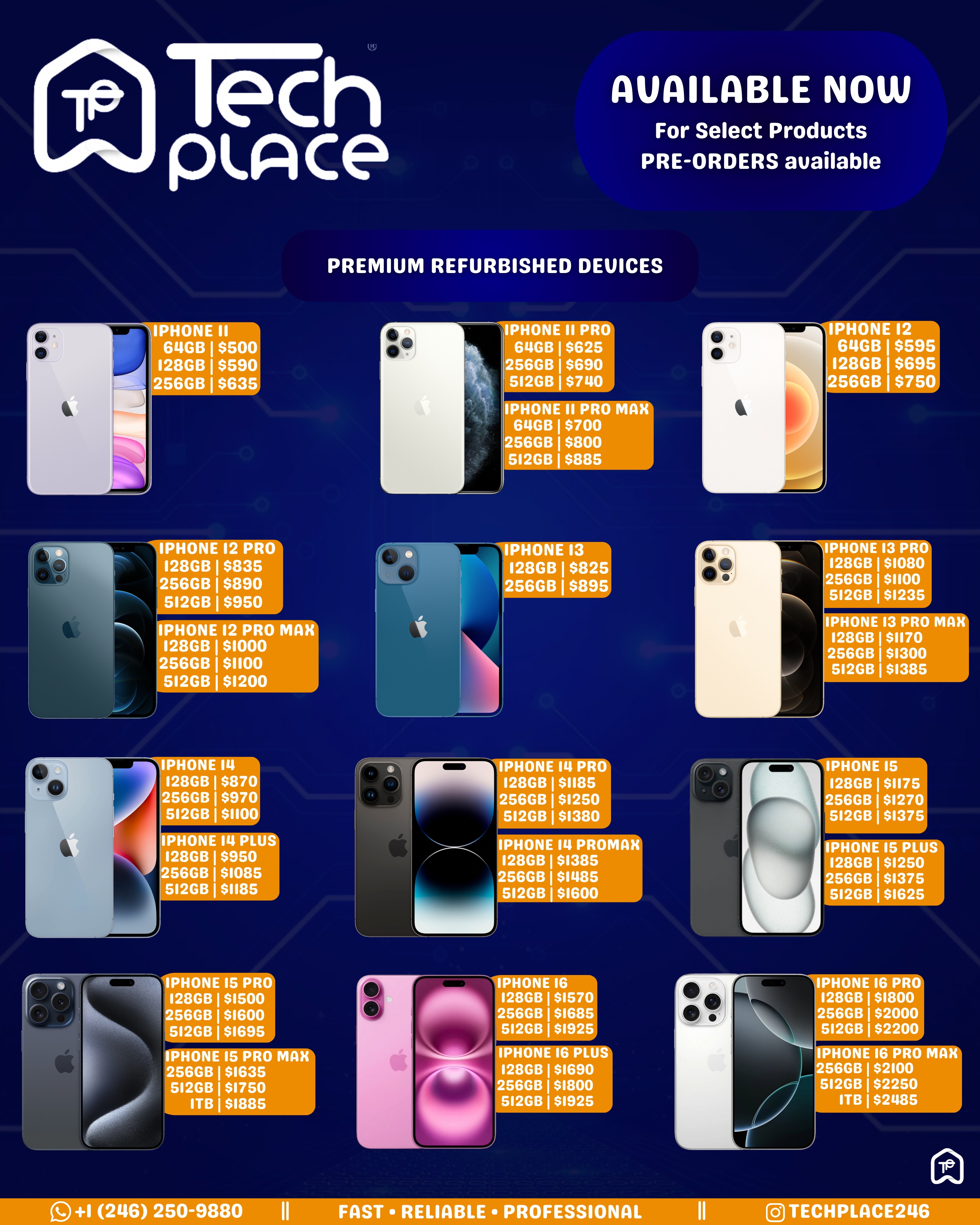 Updated iPhone Pricing – New & Premium Refurbished iPhones