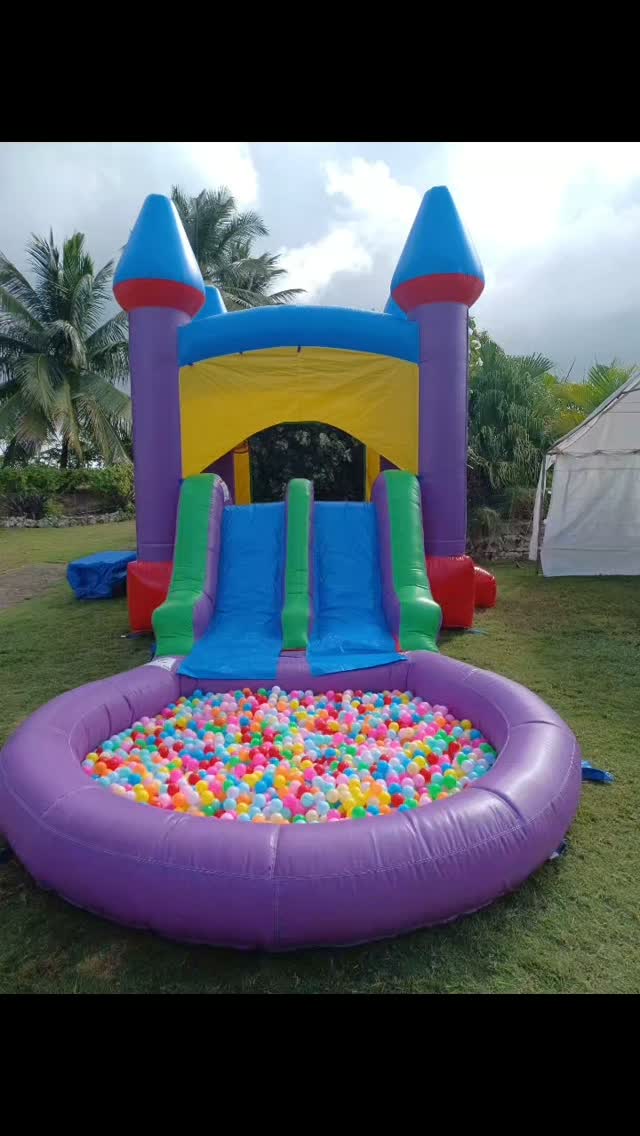 5-in-1 Jumping Tent Rental – Double Slide, Pool & Ball Pit Options from $300