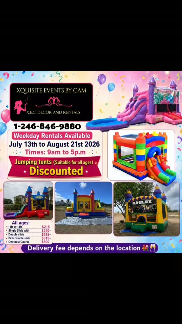 Summer Special – Discounted Jumping Tent Rentals (Weekdays Only)