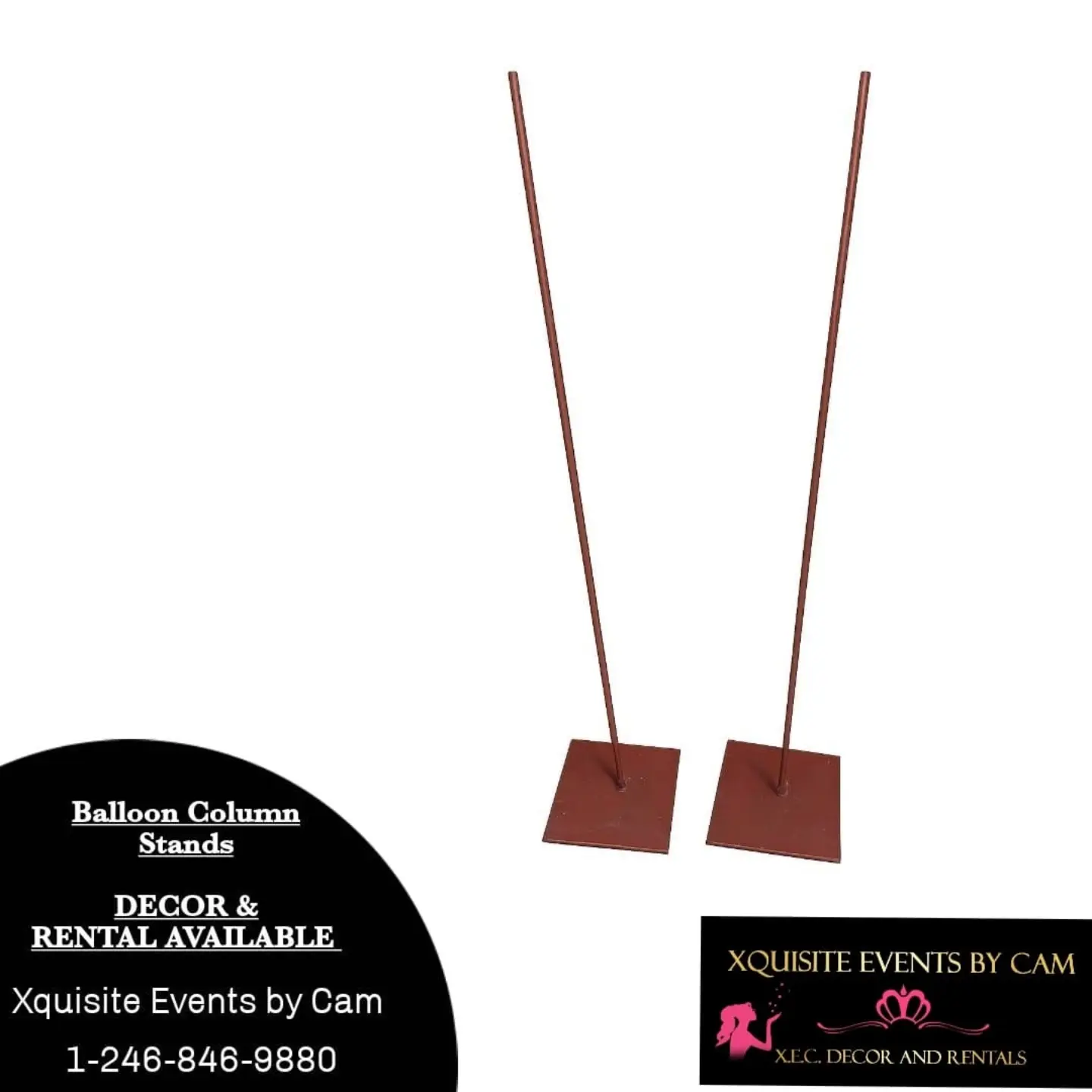 Balloon Column Stand Rentals – $50 Each | X.E.C. Decor & Rentals