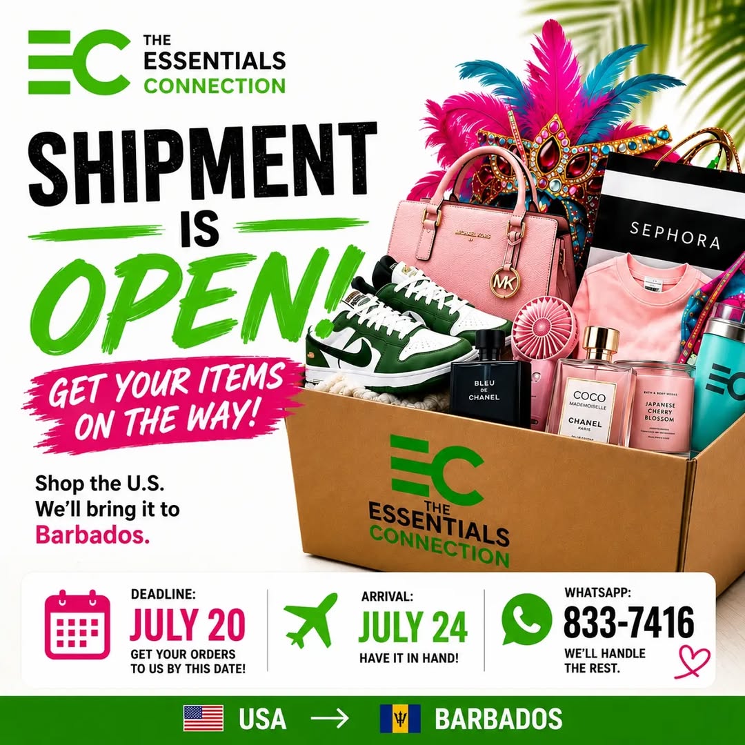 The Essentials Connection – USA to Barbados Shipment Now Open