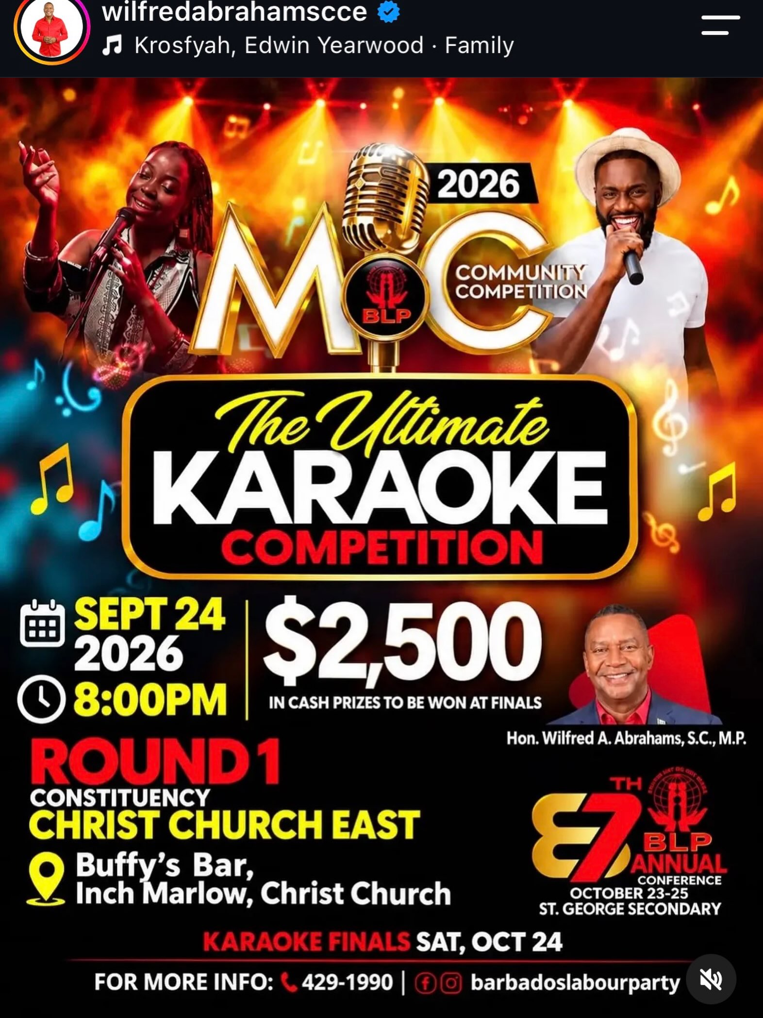 The Ultimate Karaoke Competition – Round 1, Christ Church East