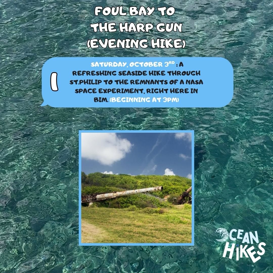 Ocean Hikes October Schedule – 9 Guided Nature Hikes at $50 BDS Per Person