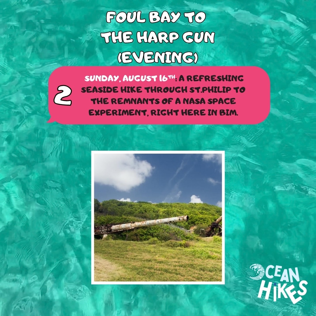 Ocean Hikes August Schedule – Guided Nature Hikes at $50 BDS Per Person