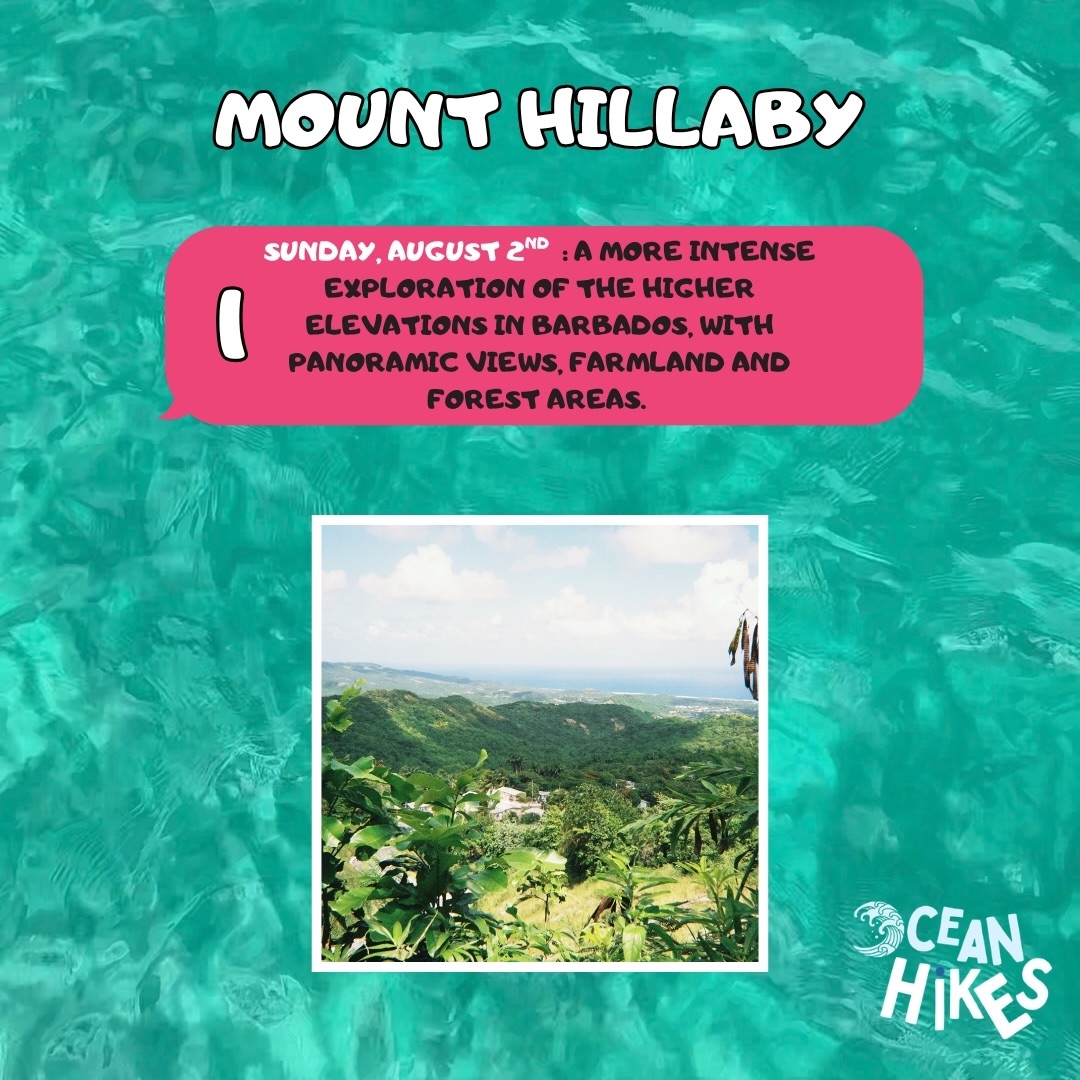 Ocean Hikes August Schedule – Guided Nature Hikes at $50 BDS Per Person