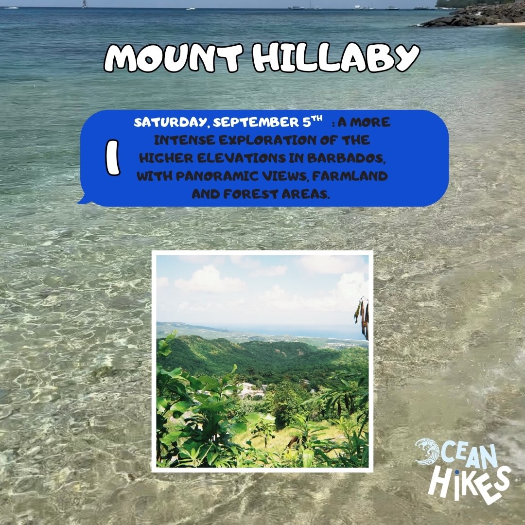 Ocean Hikes September Schedule – Guided Nature Hikes at $50 BDS Per Person