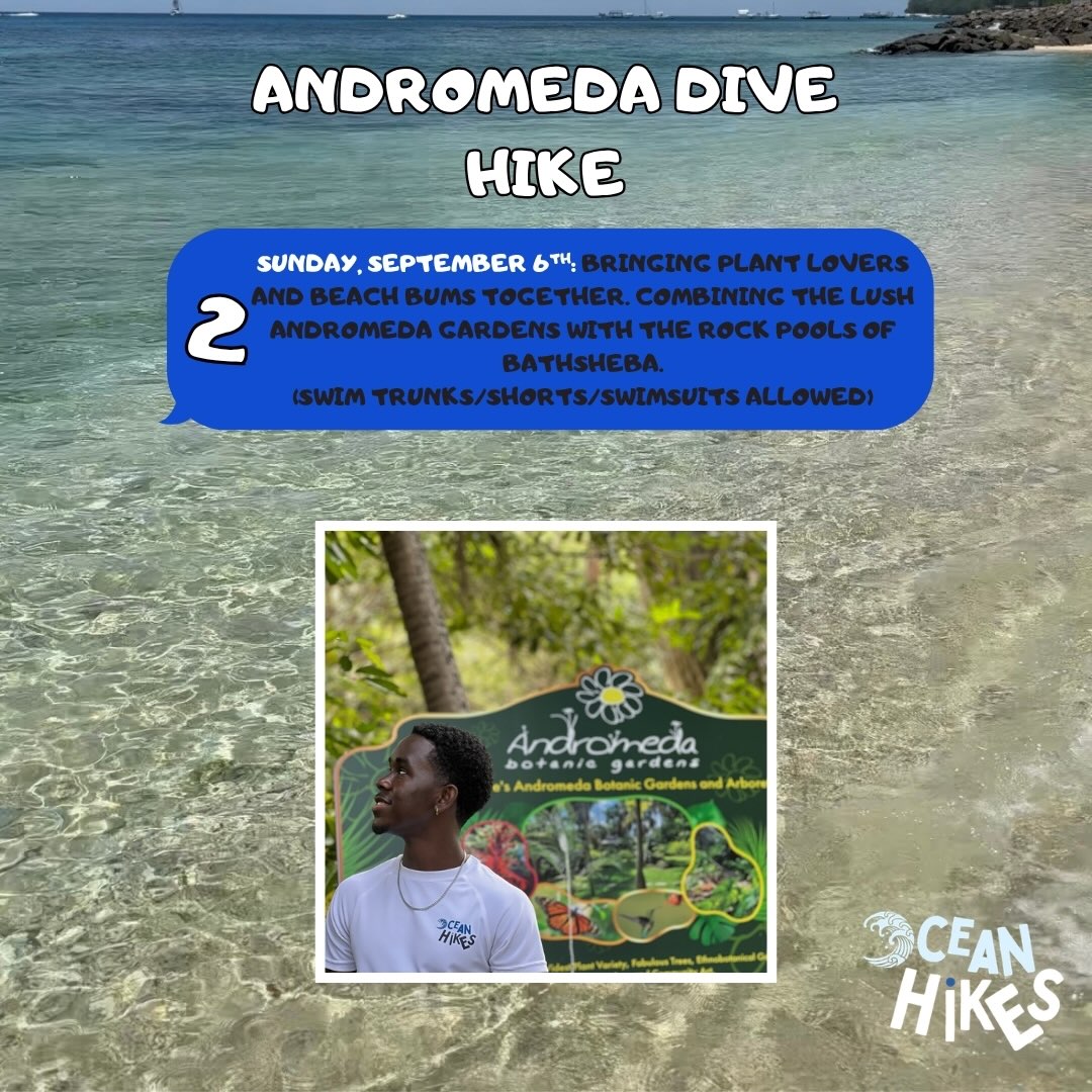 Ocean Hikes September Schedule – Guided Nature Hikes at $50 BDS Per Person