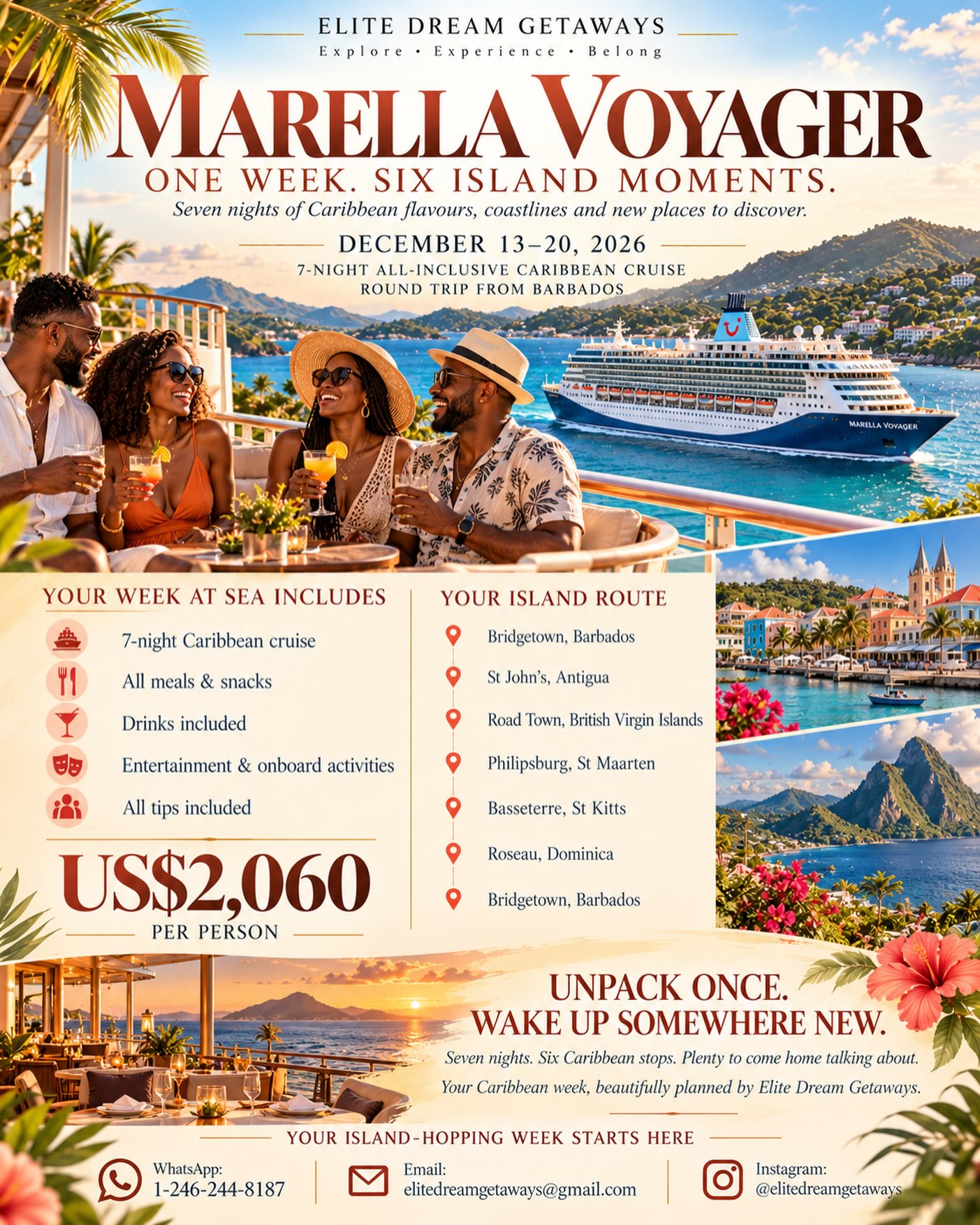Marella Voyager 7-Night All-Inclusive Caribbean Cruise – Dec 13–20, 2026 from Barbados
