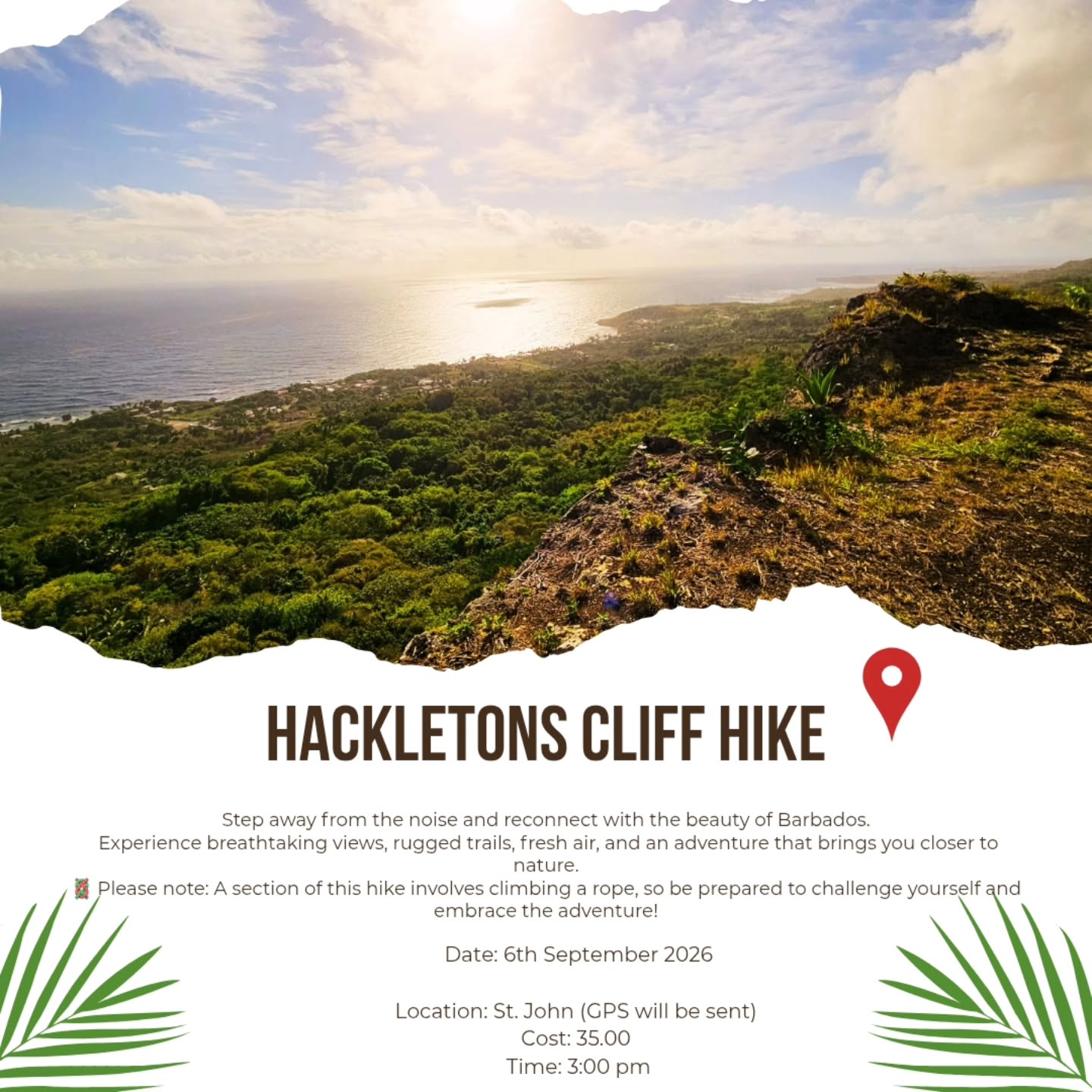 Hackletons Cliff Hike – St. John, Barbados