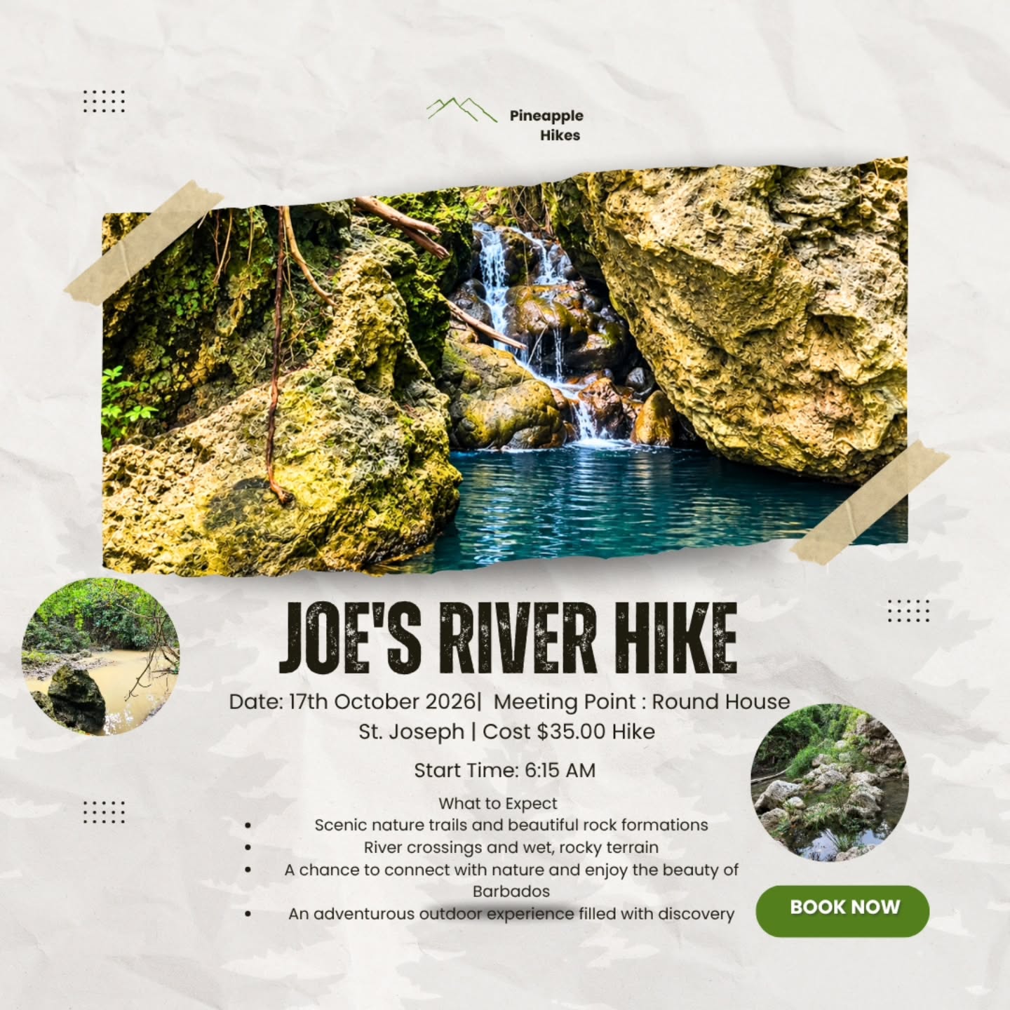 Joe's River Hike with Pineapple Hikes - $35