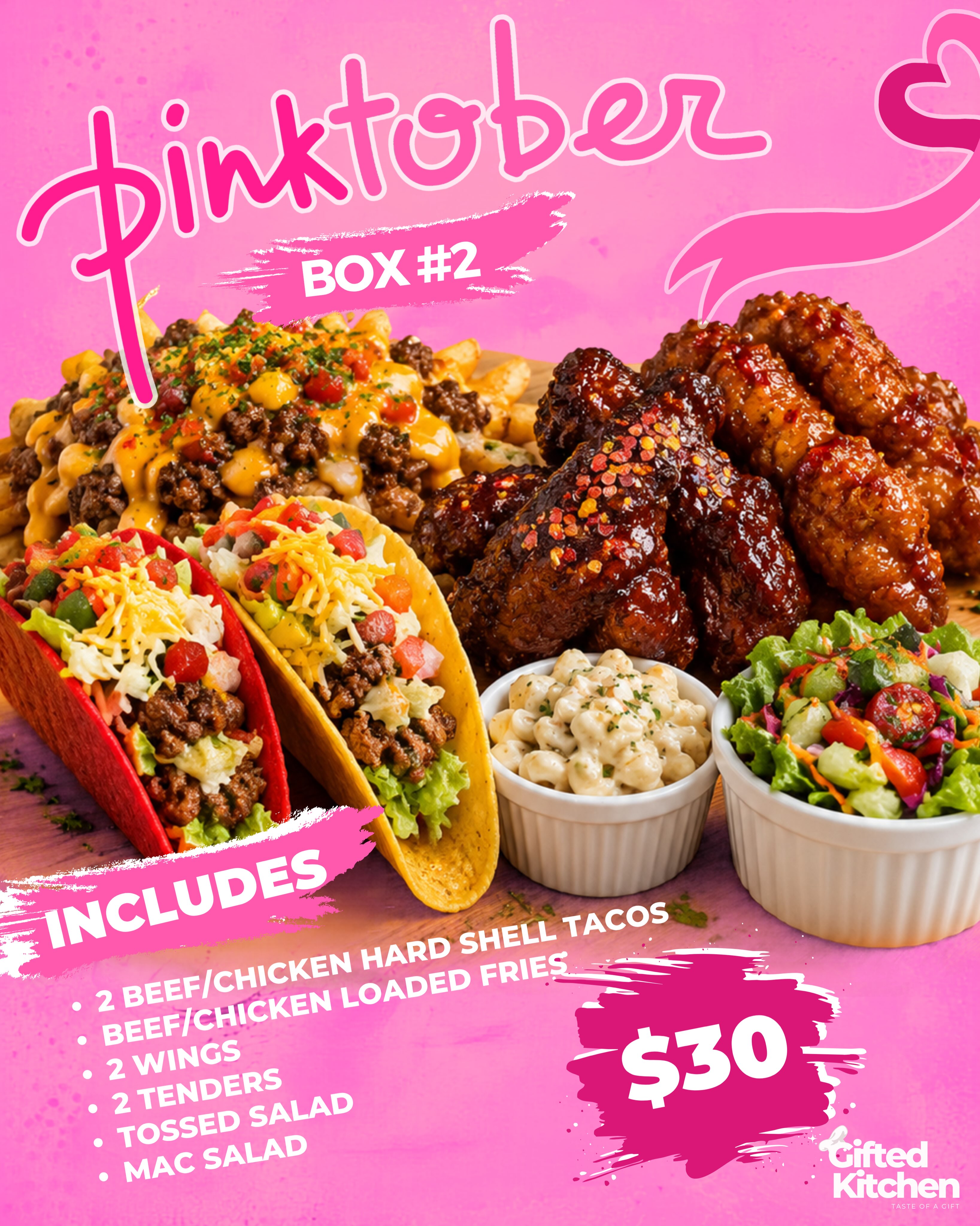 Pinktober Boxes – Meal Boxes from $30 at Gifted Kitchen