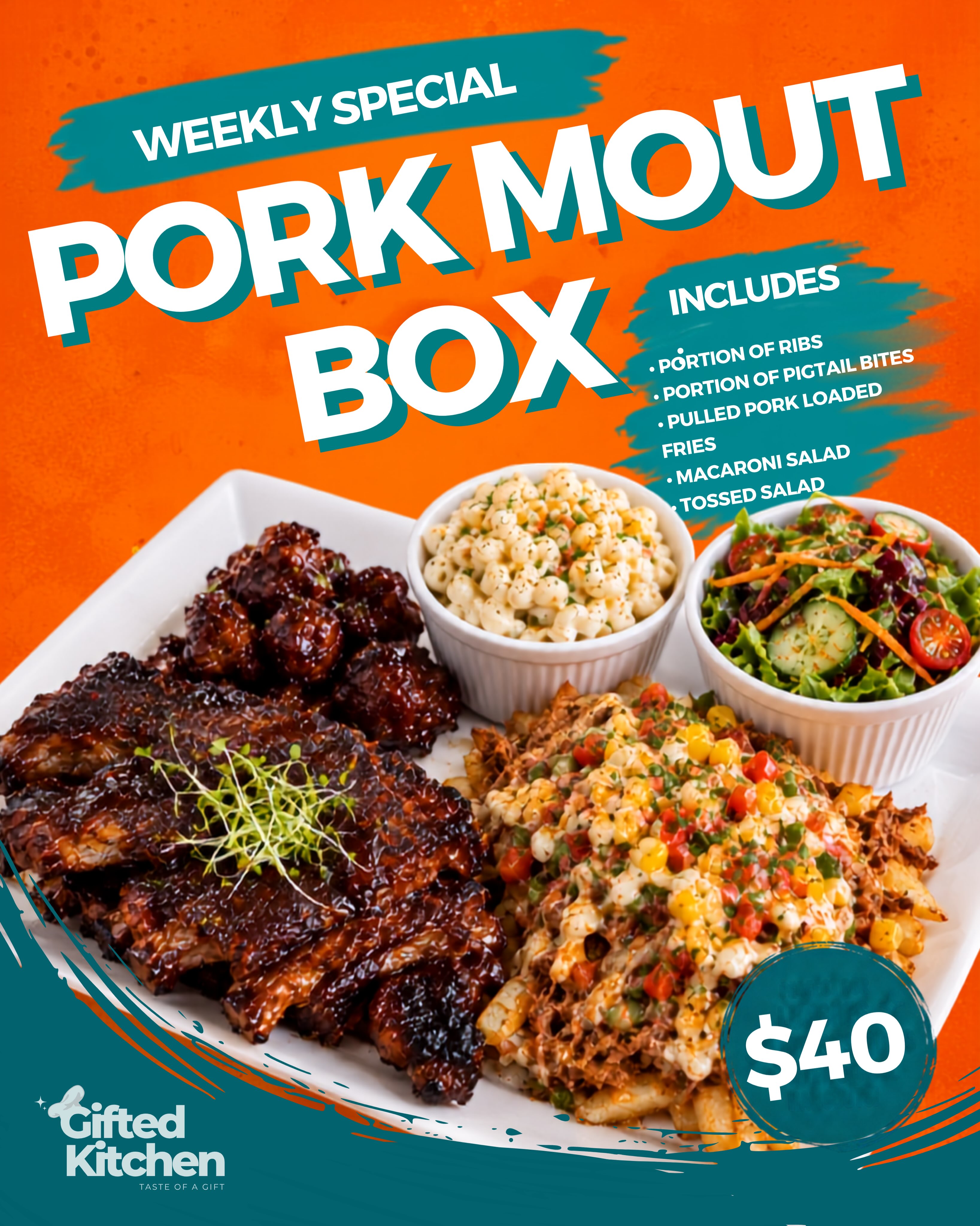 Weekly Special: Pork Mout Box for $40