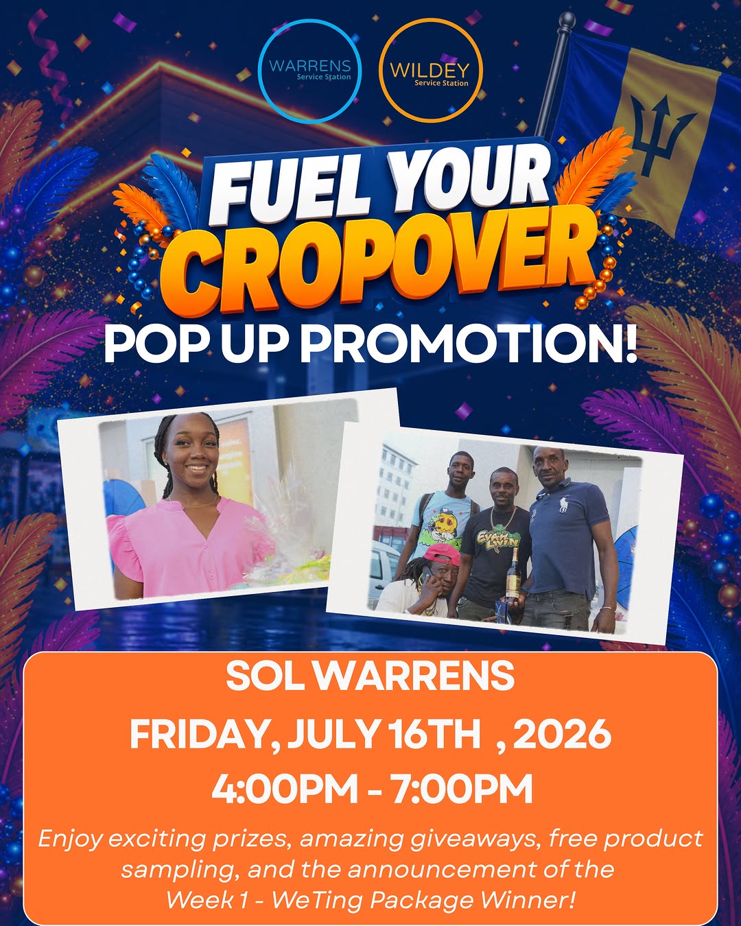 Fuel Your Crop Over Pop Up Promotion at SOL Warrens