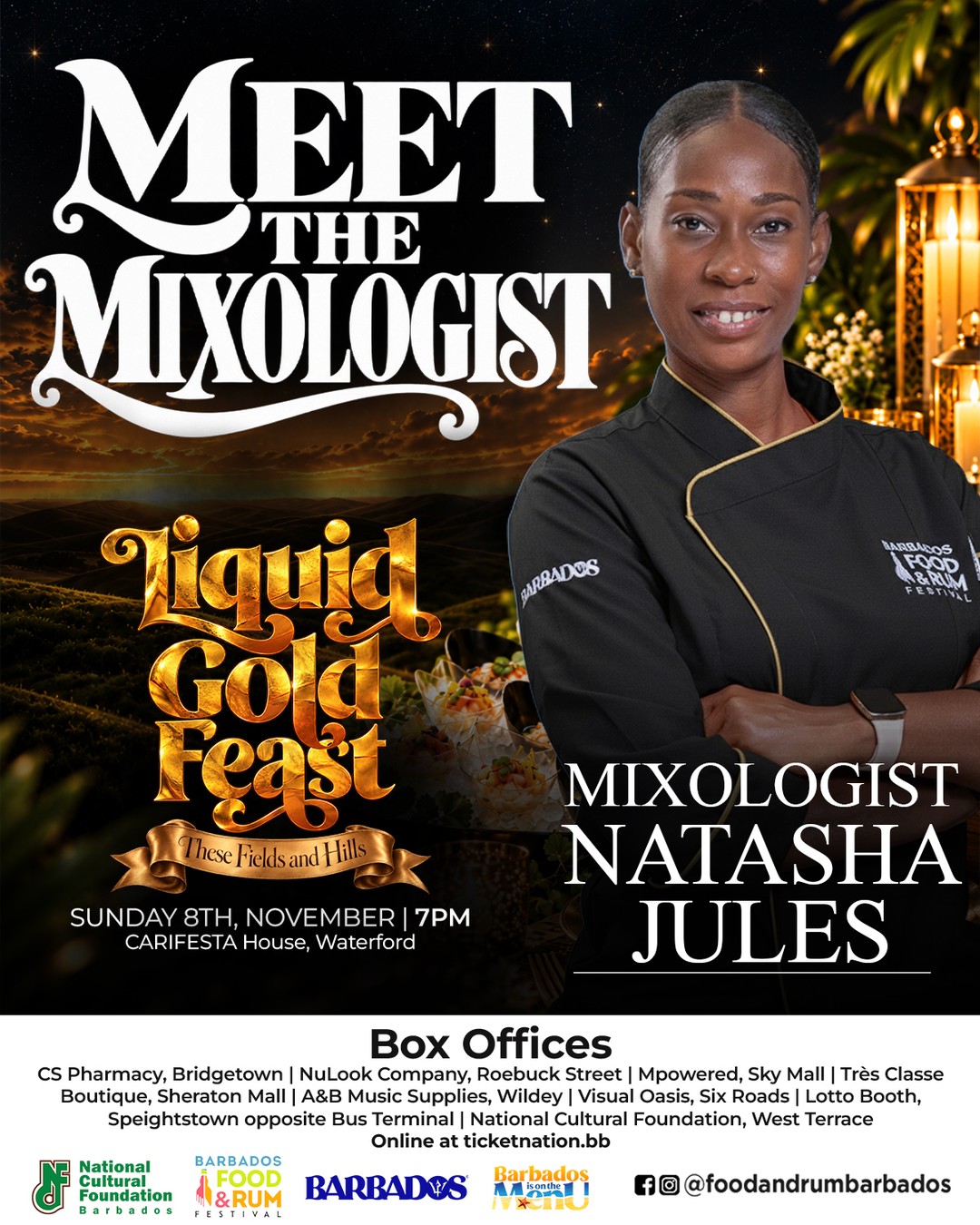 Liquid Gold Feast – Barbados Food & Rum Festival Dinner Event