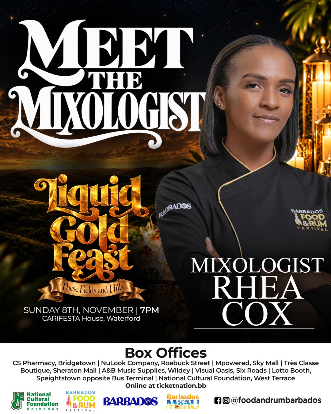Liquid Gold Feast – Barbados Food & Rum Festival Dinner Event