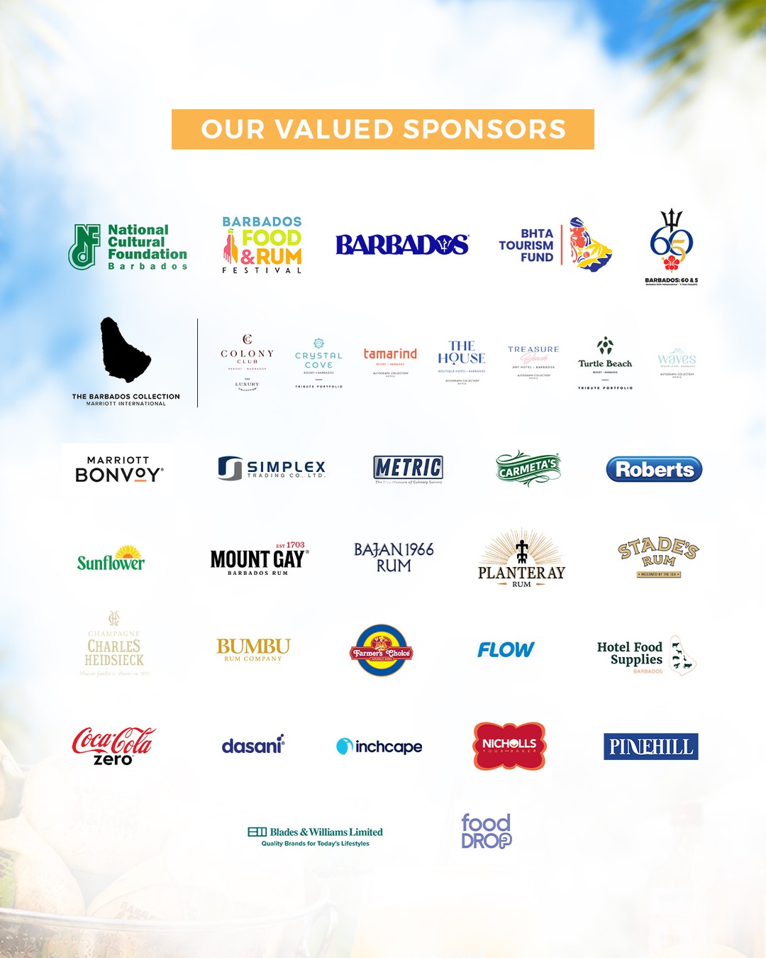 Barbados Food & Rum Festival 2026 (Nov 5-8)