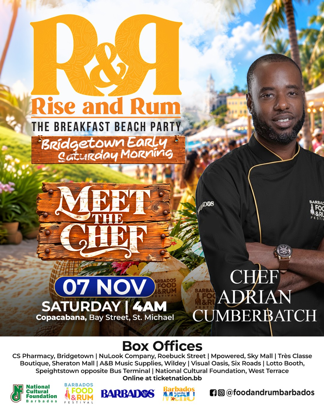 Rise & Rum: The Breakfast Beach Party – Meet the Chef | Nov 7, 4AM at Copacabana