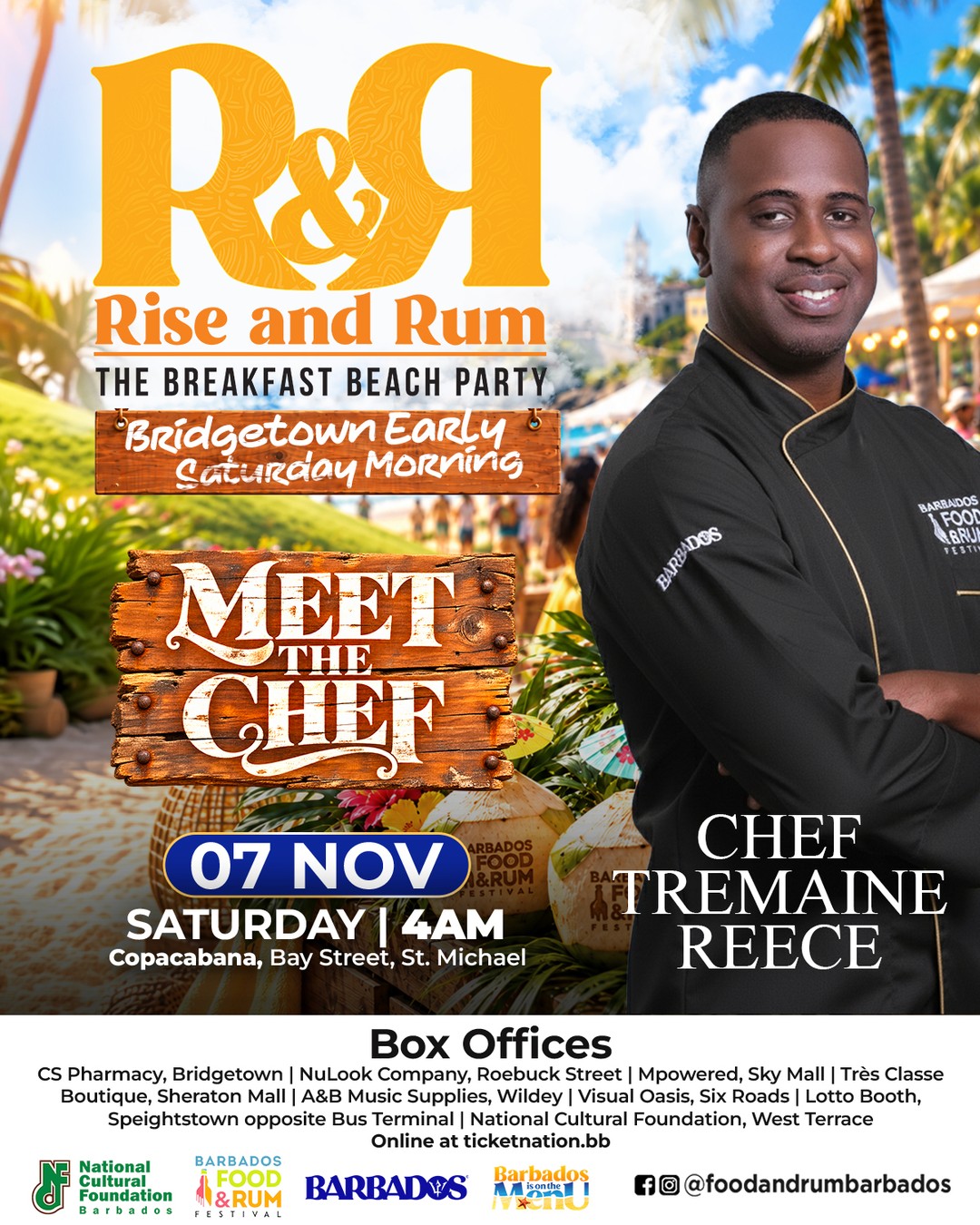 Rise & Rum: The Breakfast Beach Party – Meet the Chef | Nov 7, 4AM at Copacabana