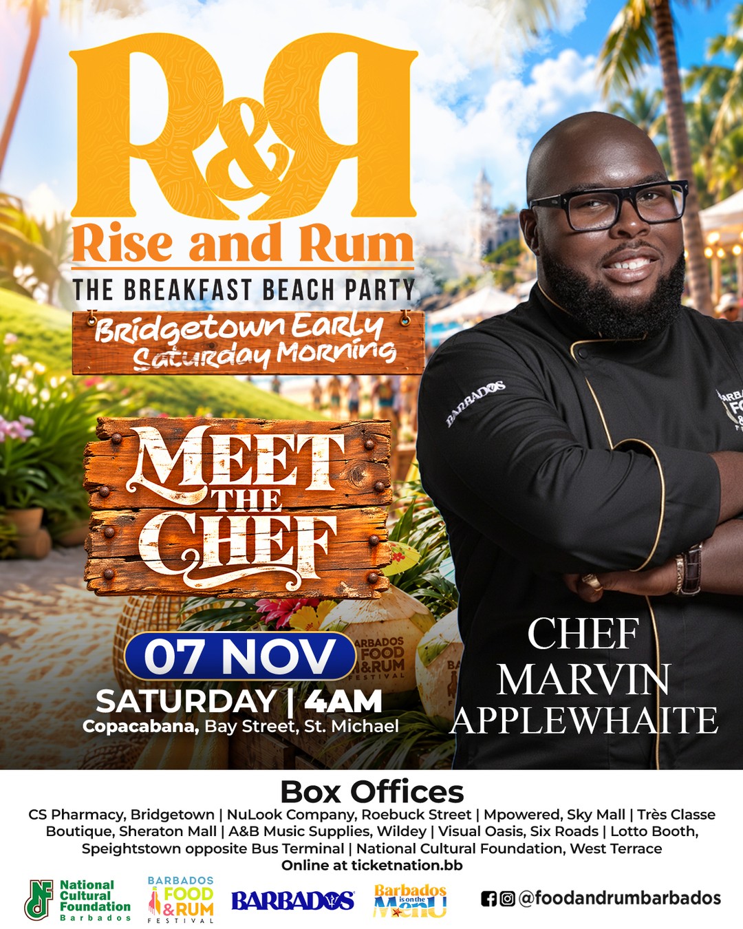 Rise & Rum: The Breakfast Beach Party – Meet the Chef | Nov 7, 4AM at Copacabana