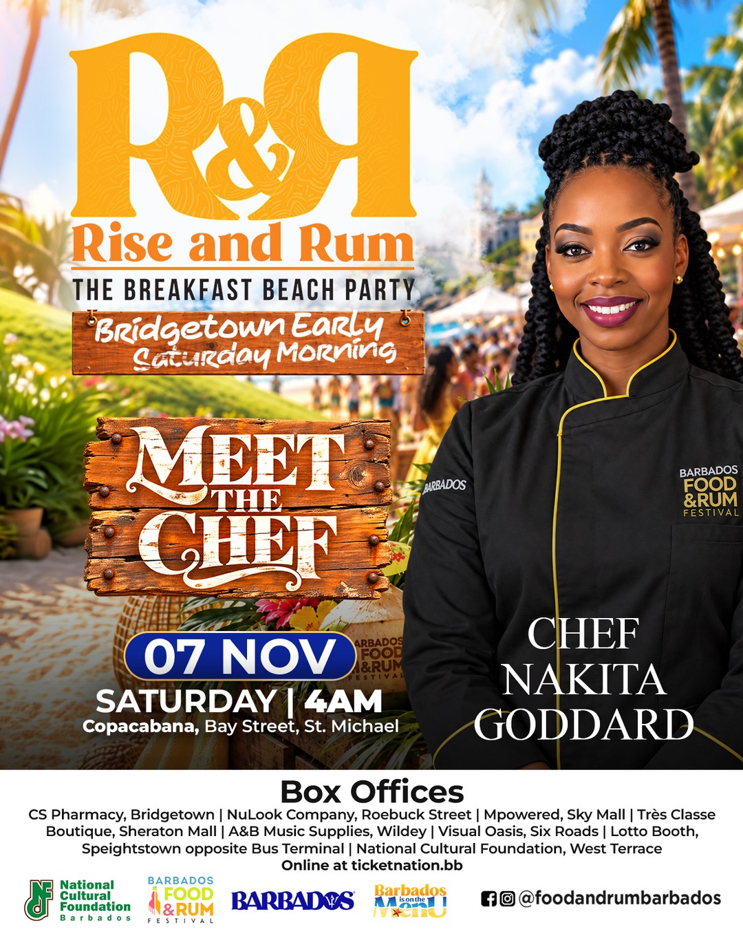 Rise & Rum: The Breakfast Beach Party – Meet the Chef | Nov 7, 4AM at Copacabana