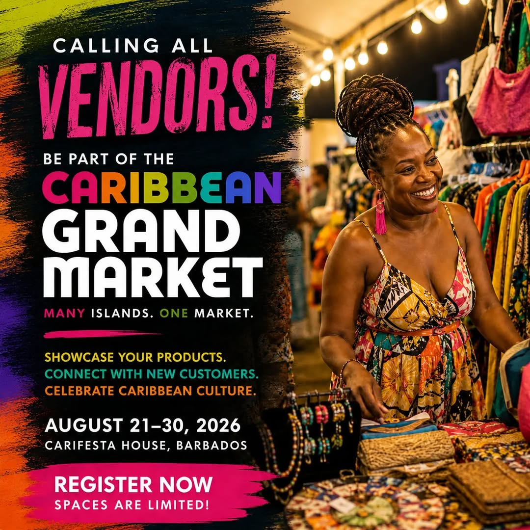 Caribbean Grand Market at CARIFESTA House, Barbados – Aug 21–30, 2026