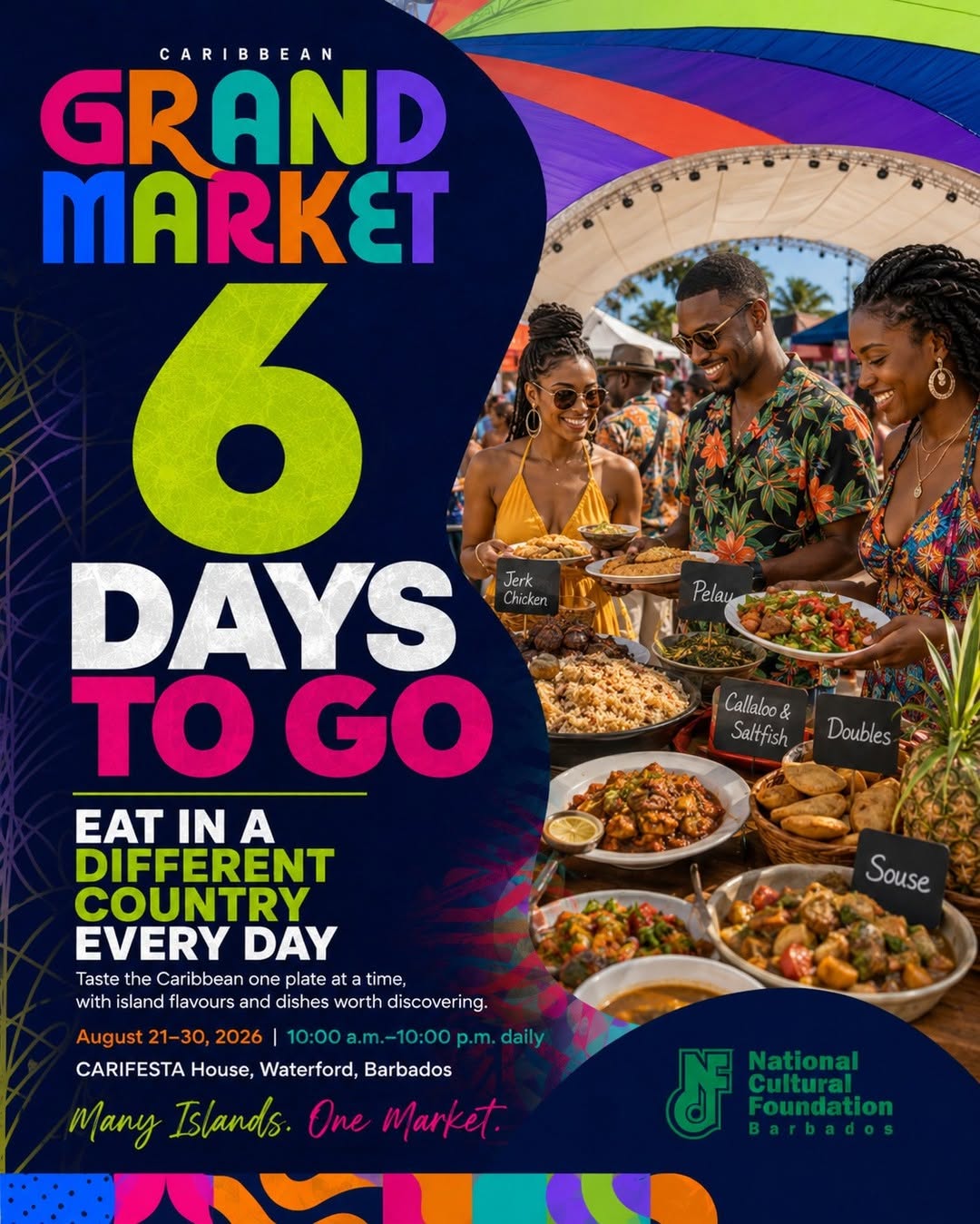 Caribbean Grand Market – Eat in a Different Country Every Day